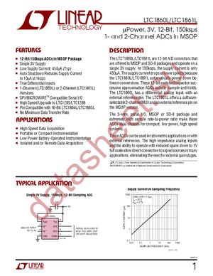 LTC1861LCMS datasheet  